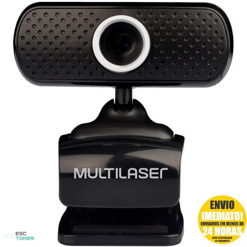Câmera Webcam Multilaser Wc051 Sd 30fps 480p Cor Preto Com Microfone ...