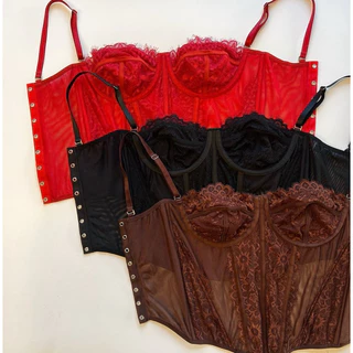 Corset Cloe com cadarço nas costas