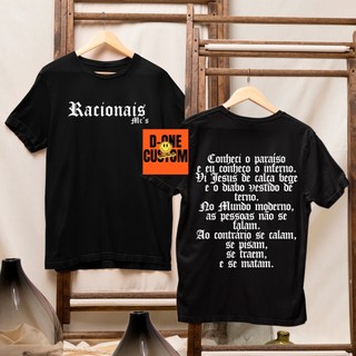 Camisa Camiseta Blusa Racionais Mcs Musica Frase Conheci O Paraiso Eu ...