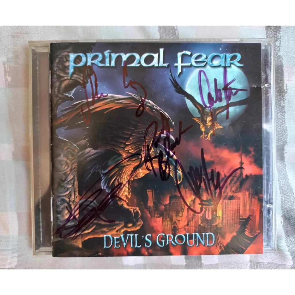 Cd Primal Fear Devils Ground Br Primeira Edição Autografado | Shopee Brasil