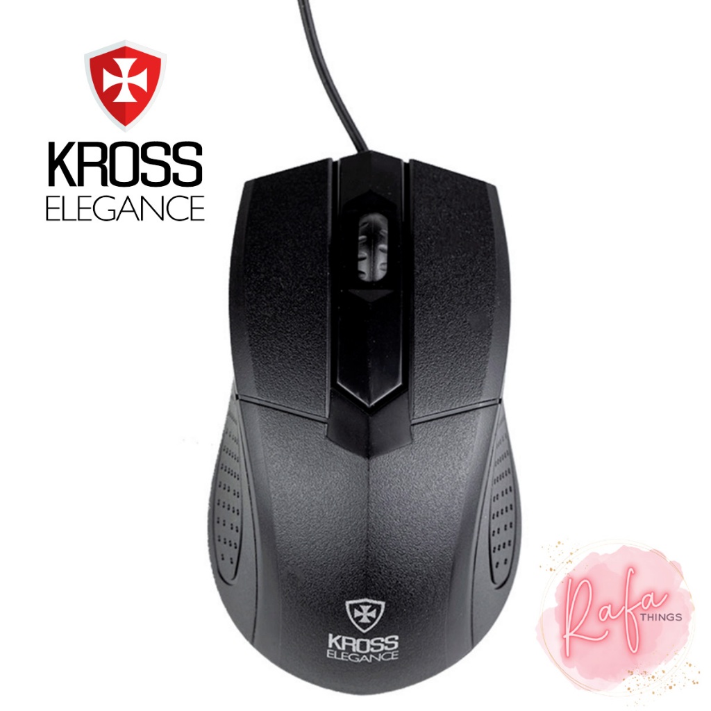 Mouse Kross Elegance Ke-M108 Preto Com Fio | Shopee Brasil