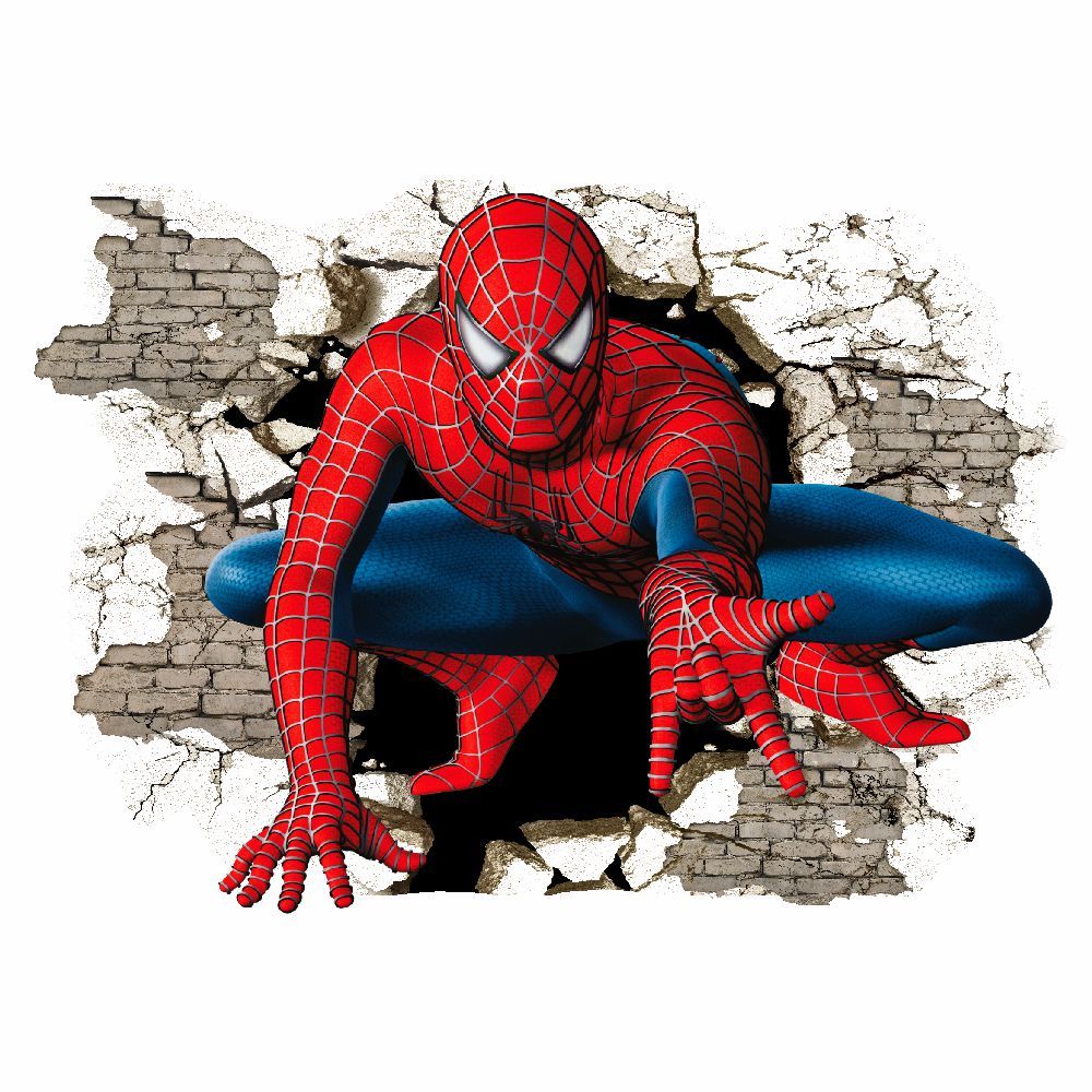 SPIDERMAN - Adesivo Murale Wall Sticker In Vinile 70x90 Cm - colore