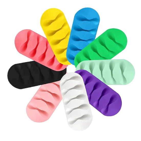 Organizador de Cabos, Silicone, 5 em 1 duas peças