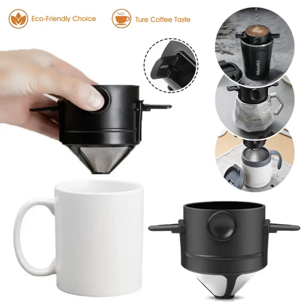 Filtro de Café Reutilizável de Plástico - Durável com Aroma Intenso e Ecológico -GM3101