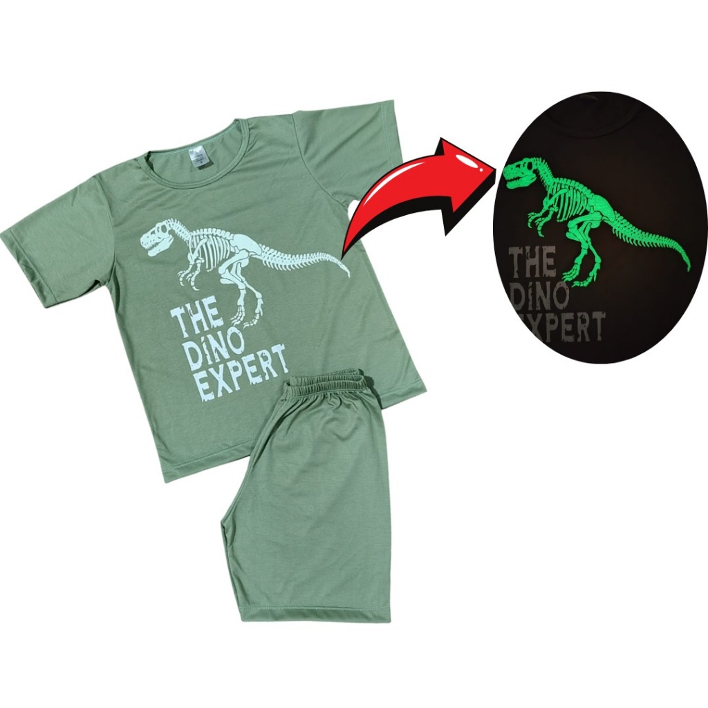 Pijama de Verão Juvenil e Infantil Menino Masculino e Menina Feminina que Brilha no Escuro tamanho 1 ao 16 em Oferta na Shopee