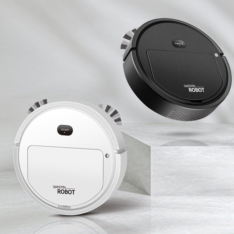 Robô Aspirador 3 em 1 Varre, Aspira e Passa Pano - Limpeza Automática Inteligente e Silenciosa - Par