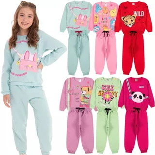 Kit Sortido 10 Peças de Roupas Feminino Infantil Inverno – 5 blusas casacos + 5 calças de 1 ao 10 – Kit 5 Conjuntos em Oferta na Shopee