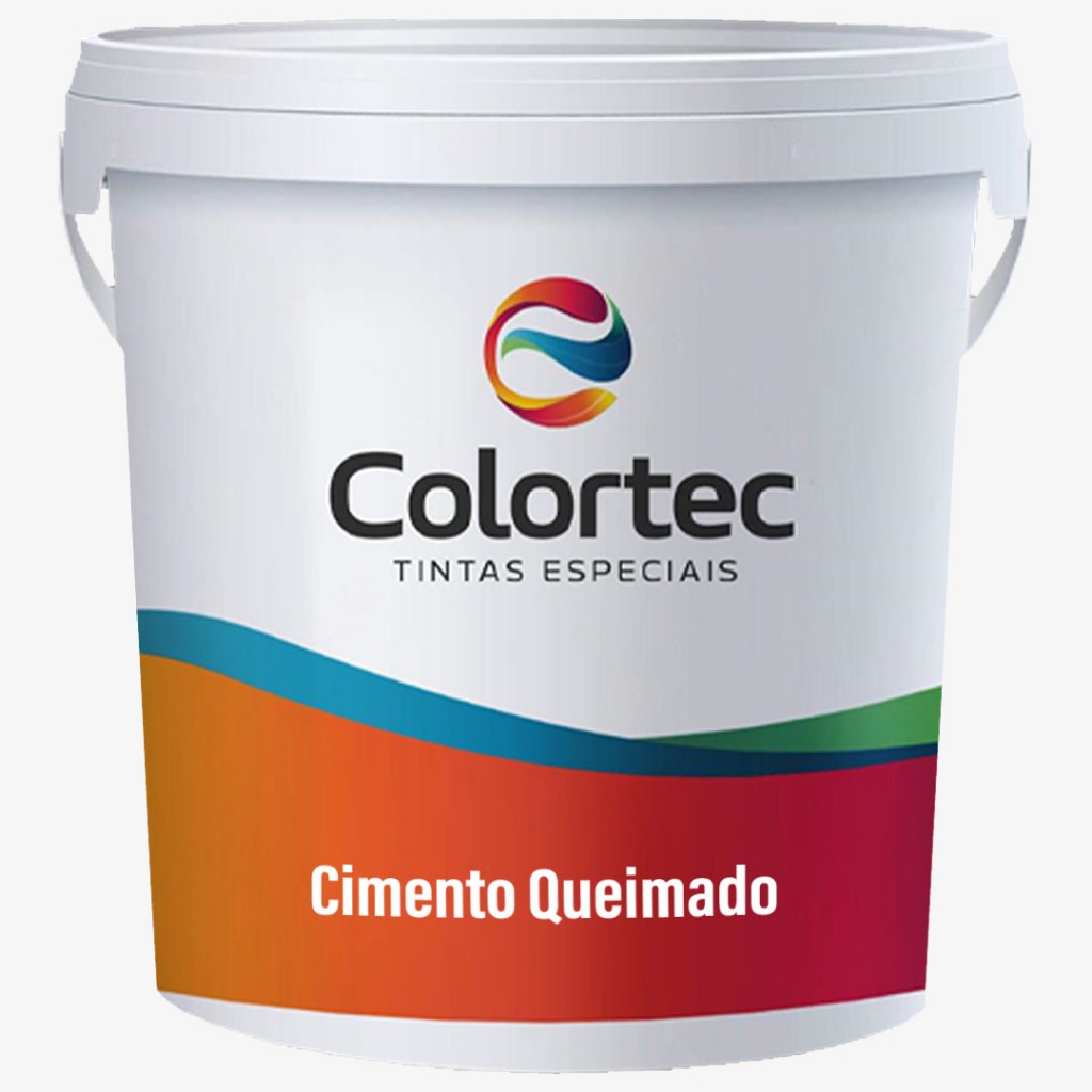 Massa Efeito Cimento Queimado Revestimento 3,6Litros Colortec Alto ...