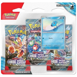 Blister Triplo Pokémon TCG Porygon2 Escarlate E Violeta 7 Coroa Estelar