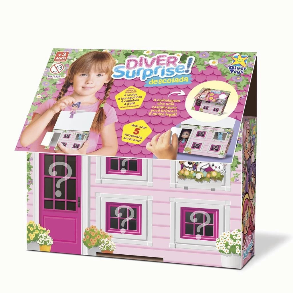 Brinquedo Boneca Diver Surprise Mini Descolada com 5 surpresas | Shopee ...