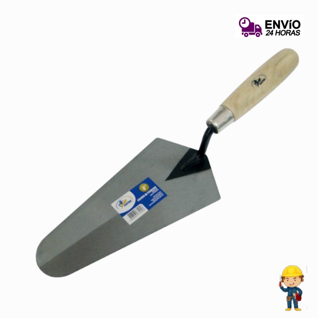 Colher de Pedreiro Canto Reto Profissional 6" 7" 8" 9" 10" Polegadas Guepar