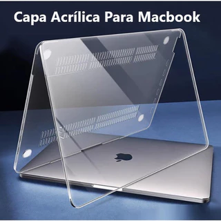 Case Capa Macbook Acrílico + capa teclado e pelicula de gel Air13 m1/Pro 13/Air13.6 m2/Air 15/Pro M3 2992 14.2/Pro 16.2