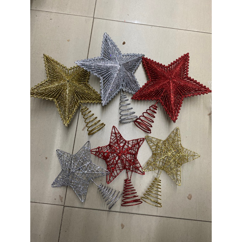 Ponteira Estrela Para Árvore De Natal Decoração Enfeite