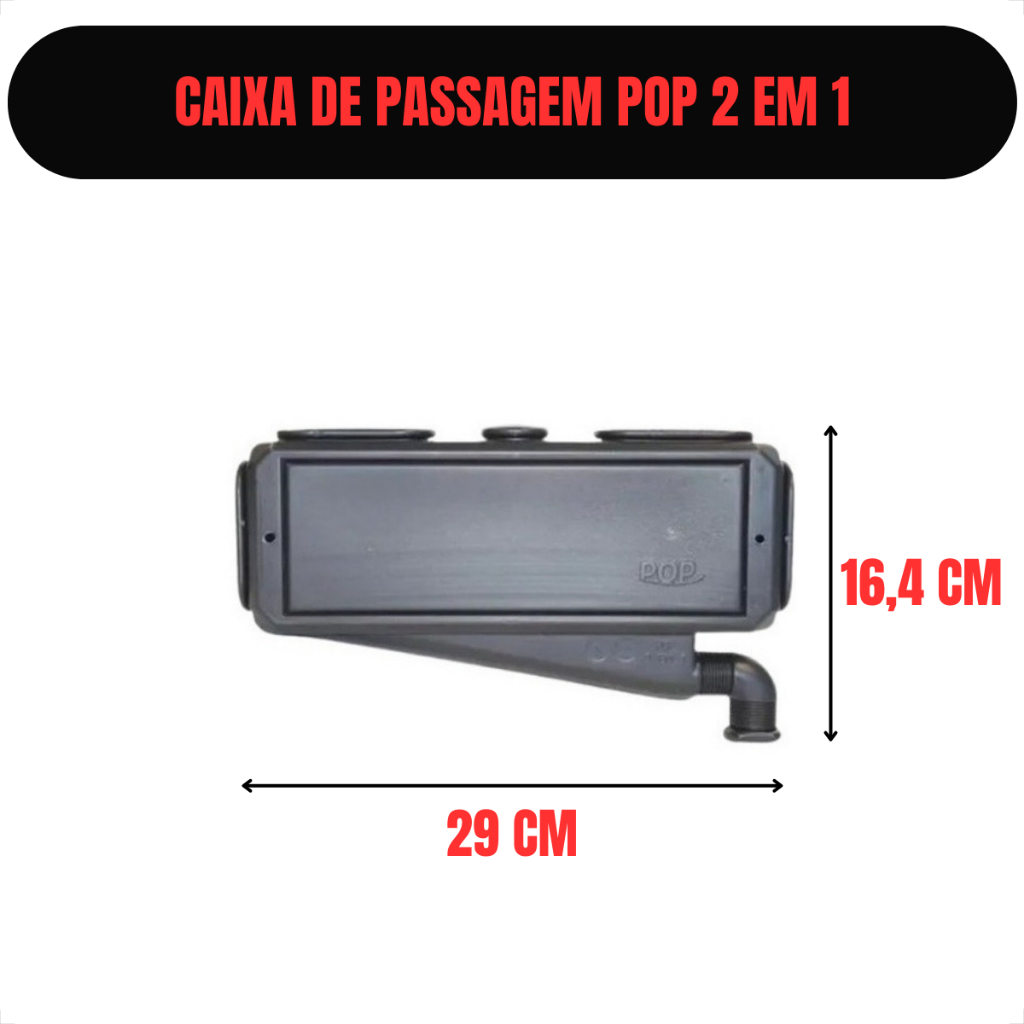 Kit 4 caixa de passagem ar-condicionado split pop 2 em 1 | Shopee Brasil