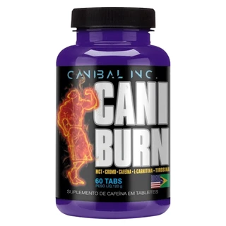 Termogênico Caniburn Canibal Inc 60 Tabletes 120g Cafeína 200mg Energia Metabolismo Queima Gordura