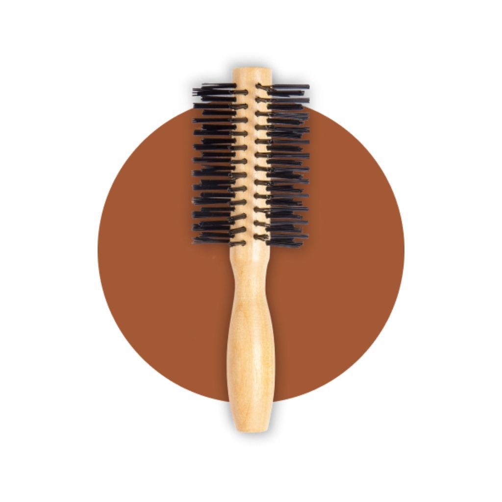 Escova Para Cabelo de Madeira Meia Lua Mini Ref: 921- Escobel | Shopee ...