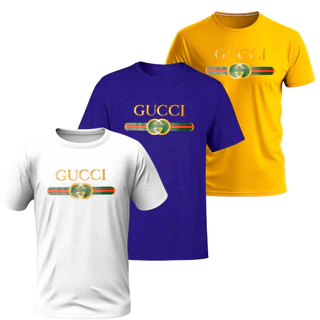 Kit 3 Camisetas Camisas Masculina M, G, GG, G1, G2, G3 100% Algodão Básica Regular Fit