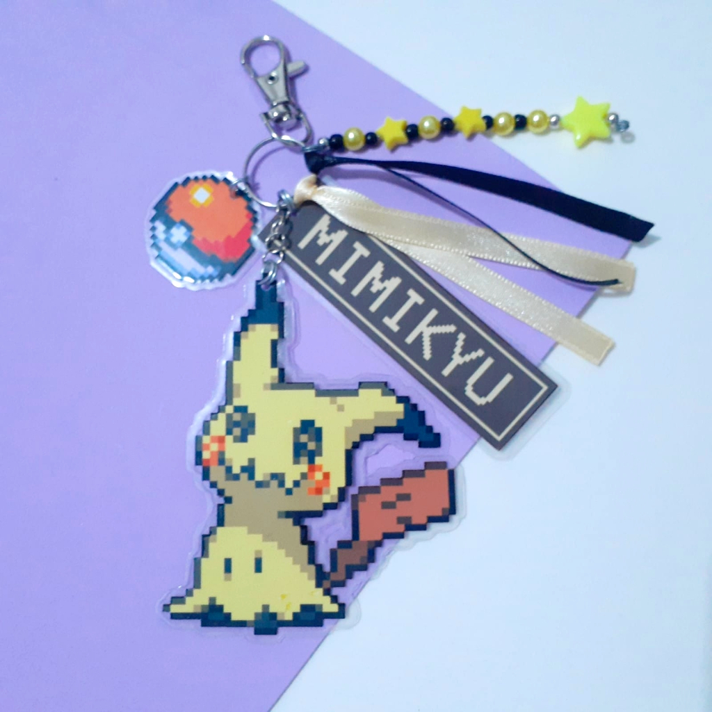 Chaveiros Pokémon Mimikyu (Personalizado p/ encomendas)