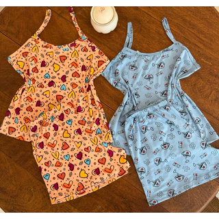 kit 2 Pijamas Alcinha Suede/ Pijama Feminino/ Conjunto Suede/ Baby doll