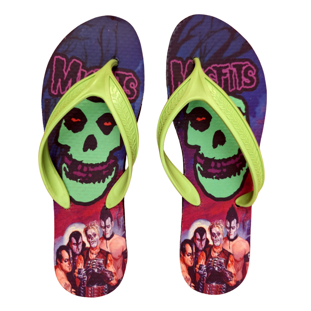 Chinelos Personalizados De Rock Misfits