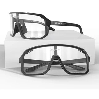 Óculos De Sol Ciclismo Bike Esportes Fotocromático Uv400 Armação Preto