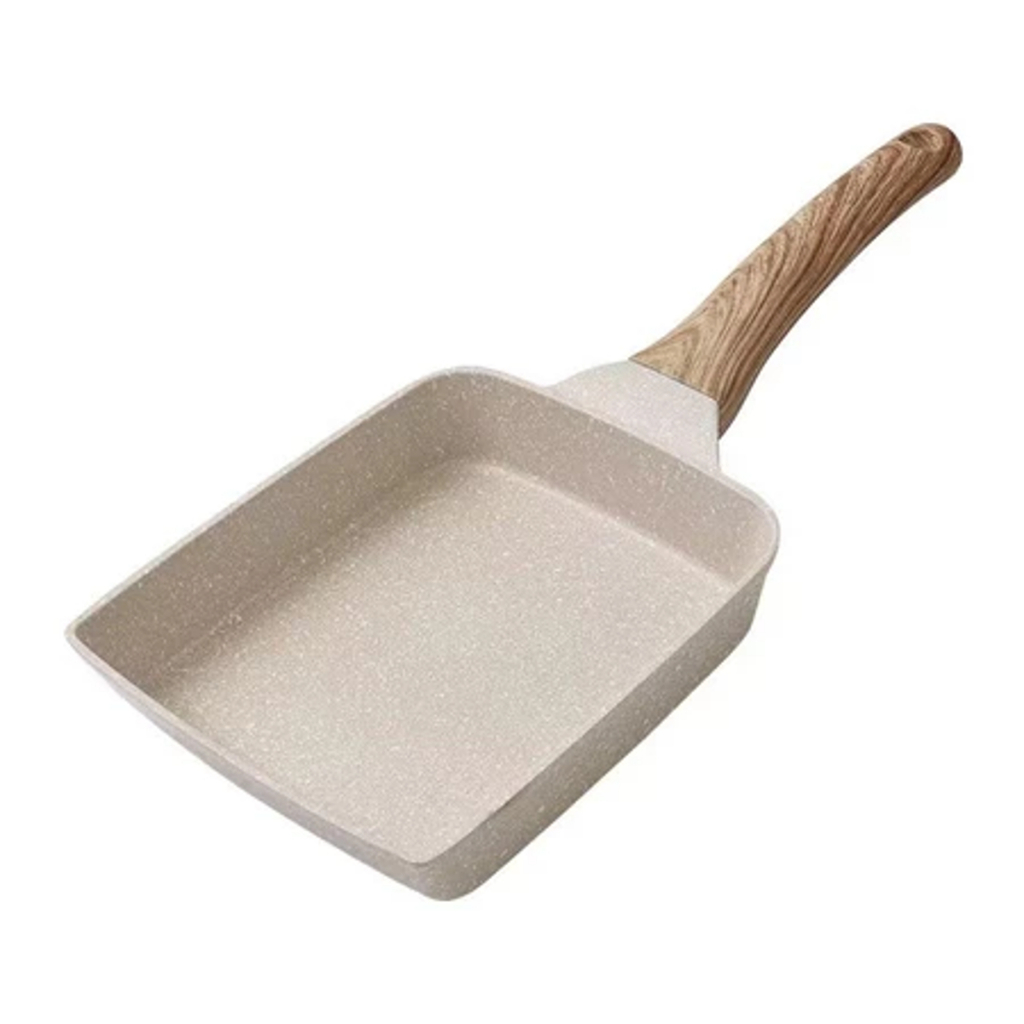 Panela frigideira Japonesa Antiaderente quadrada para Omelete Tamagoyaki Aluminum COR SORTIDA