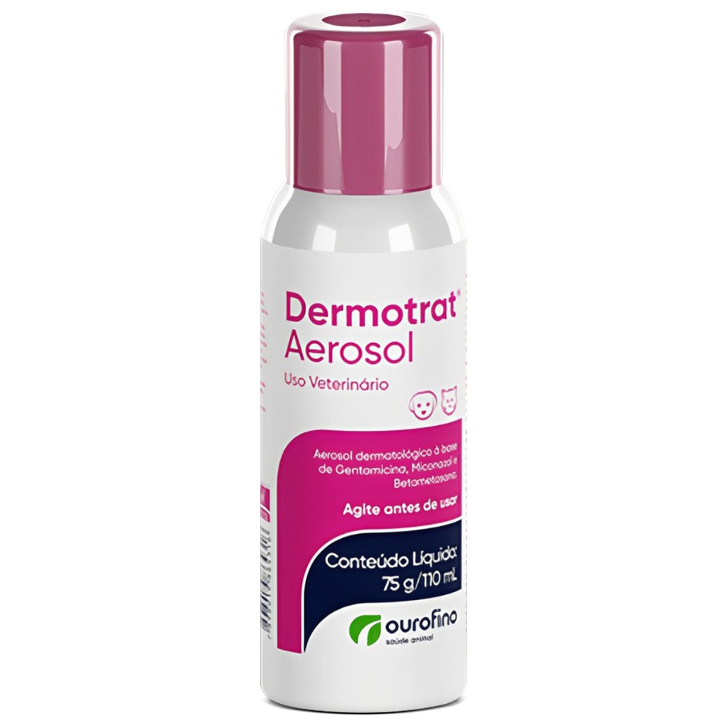 Dermotrat Spray Ourofino Para Cães E Gatos 110ml