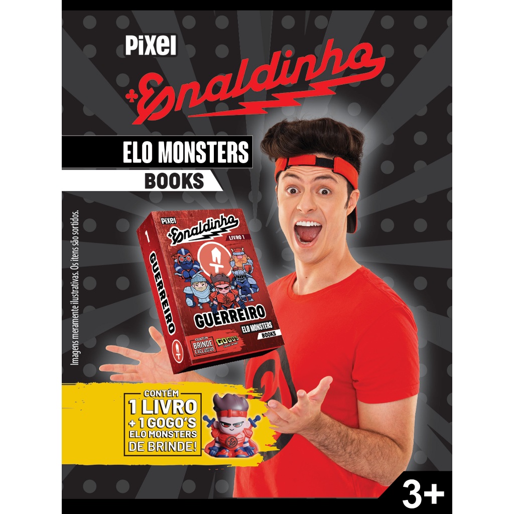 Livro Enaldinho Elo Monster Flow Pack - Contém 1 Livro Sortido + 1 Gogo Sortido