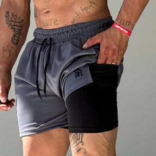 Bermuda Masculina para Treino 2 em 1 Spartan
