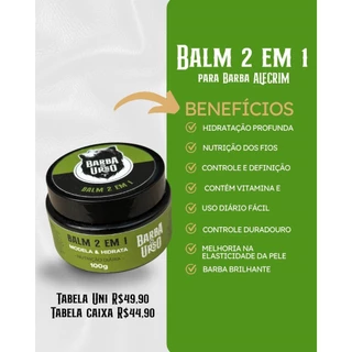 Balm 2 em 1 para Barba Barba de Urso 100g