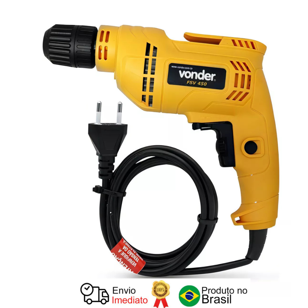 Furadeira Sem Impacto Elétrica Reversível 3/8' 450 W Fsv 450 127 V