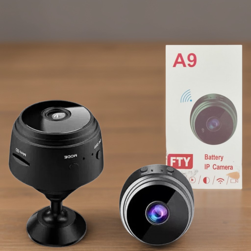 Mini Câmera Espiã A9 HD 1080p - Com Sensor de Presença, Wi-Fi e Suporte ...