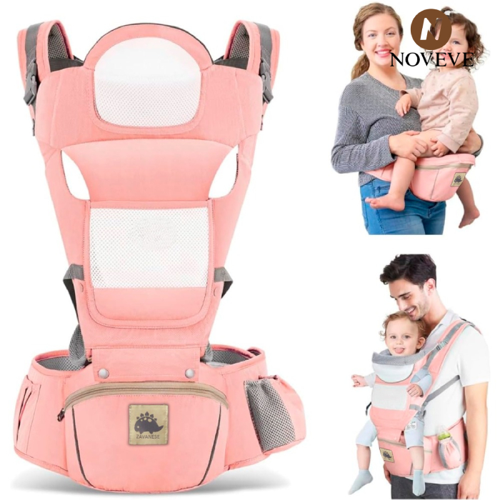 Canguru Para Bebê 0-3 Anos Ergonômico 3 Em 1 Estilo Canguru Frontal ...