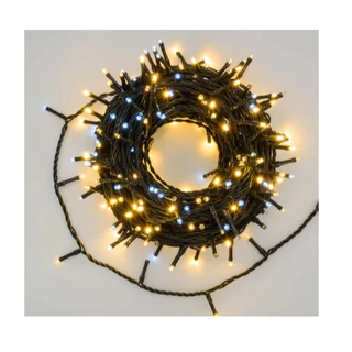 Cordão 500 Leds 50m Com Strobo 4 Fixo 1 Pisca Prova D'água Luz Quente 220v Decoração natal FESTA