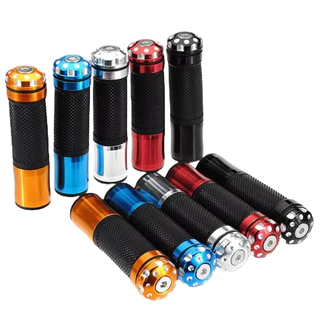 Par de Manopla Punho Moto Esportiva De Alumínio Modelo Universal- Cores Diversas