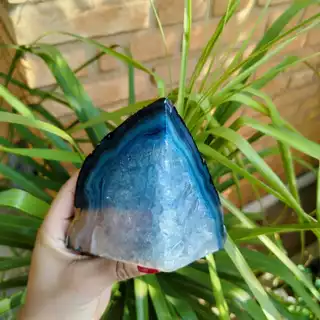 Suporte/Aparador de Livro pedra Ágata