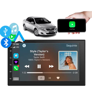 Central Multimídia MP5 7” 2DIN Com Espelhamento Sem Fio CarPlay e AndroidAuto