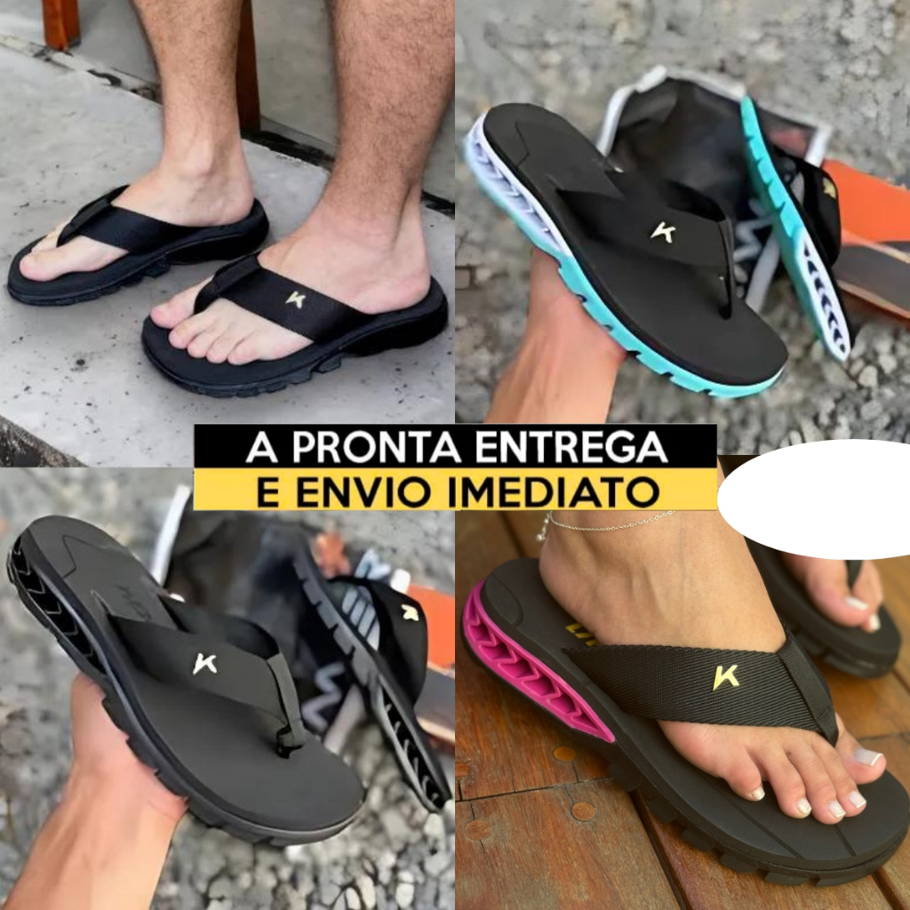 Chinelo Rakka UI | Macio, Confortável e Versátil | Tamanhos 33 ao 44!