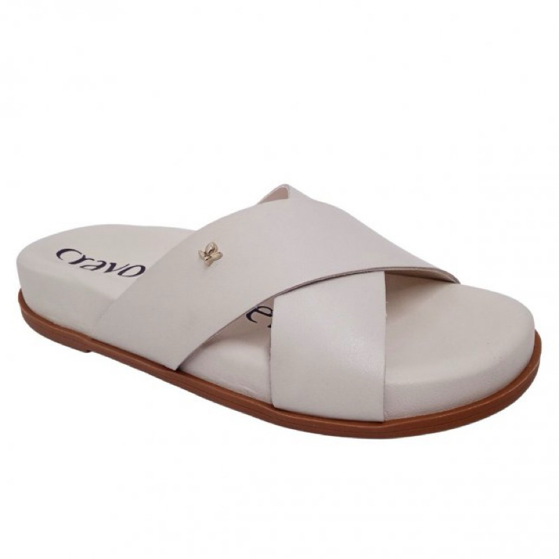 Sandália Papete Rasteirinha Cravo E Canela Sandália Rasteira Tiras