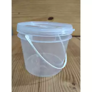 20 un de Pote Tipo Balde 2,200ml resistente com alça e tampa com lacre de segurança