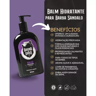 Balm Hidratante para Barba Sândalo 300ML