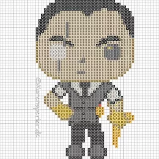 ímã / Totem / Quadro Midas Do Fortnite em Pixel Art