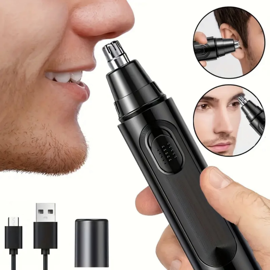 Depilador Elétrico Removedor de Pelos para Nariz e Orelhas USB -BA1201