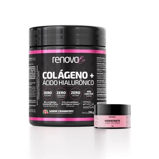 Colágeno Ácido Hialurônico + Hidratante Labial - Renova Be