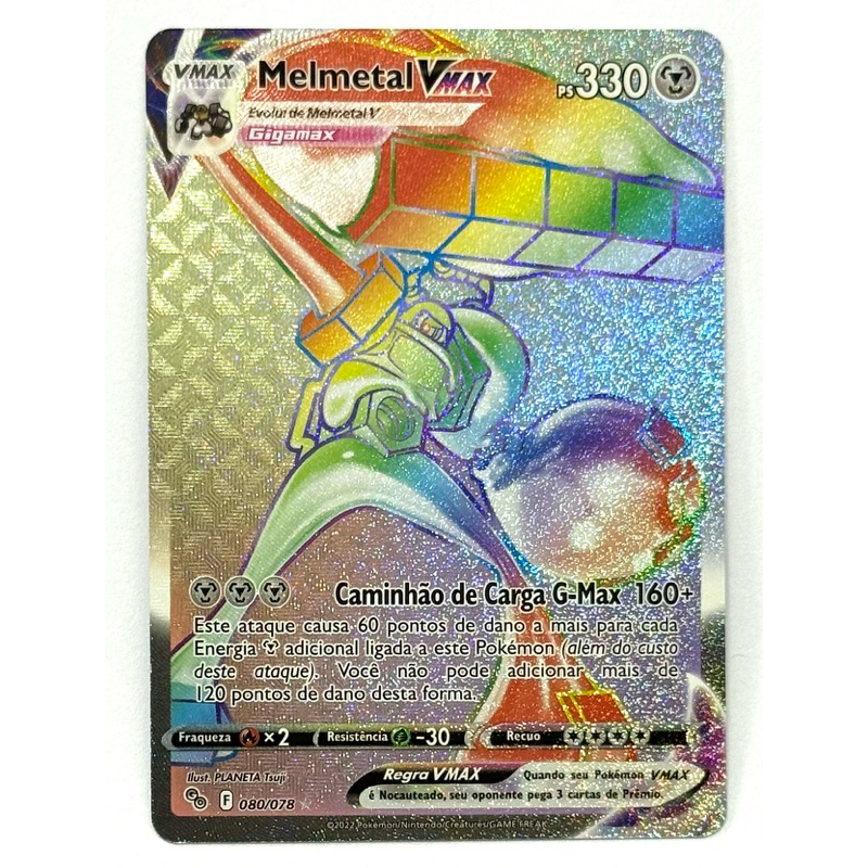 melmetal vmax pokemon card value Amazon.com: 080/078 - Go - Full Art - Secret Rare Colorless Retreat Cost Melmetal VMAX #48 Prices |