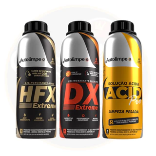 KIT COMBATENTES HFX + DX + ACIDPRO 1L AUTOLIMPE