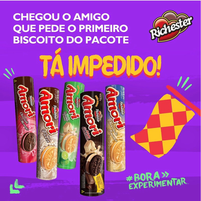 Biscoito Recheado Amori Richester Caixa C/40 Unidades | Shopee Brasil