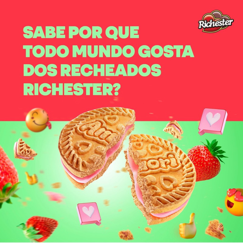 Biscoito Recheado Amori Richester Caixa C/40 Unidades | Shopee Brasil