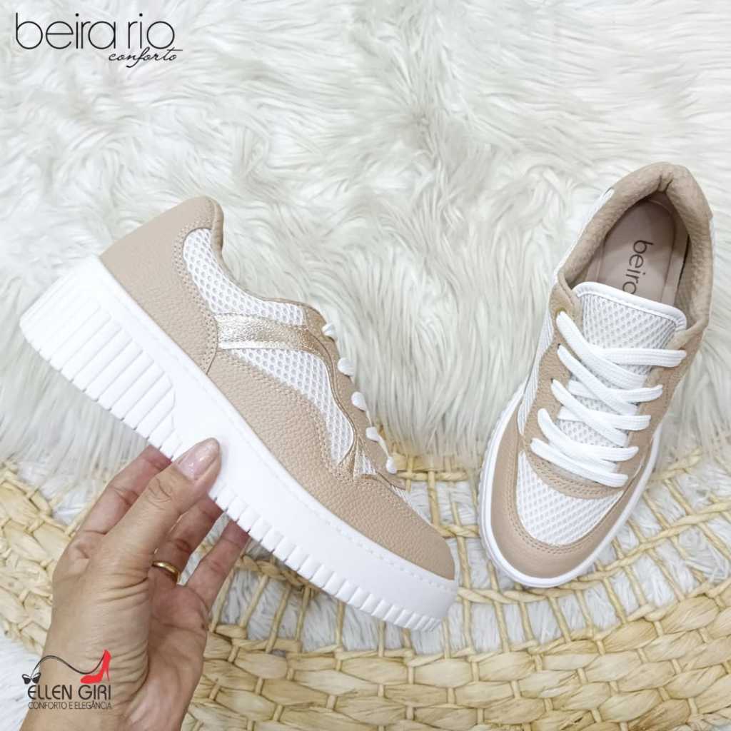 Tênis Feminino Casual Beira Rio Sola Alta Shopee Brasil