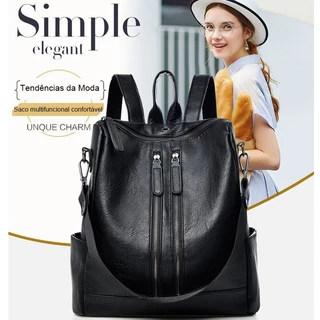 Mochila Bolsa Leathe Mochila para Mulheres Anti-roubo Bookbag Bolsa Moda Ombro Bolsa Mochila Mulheres